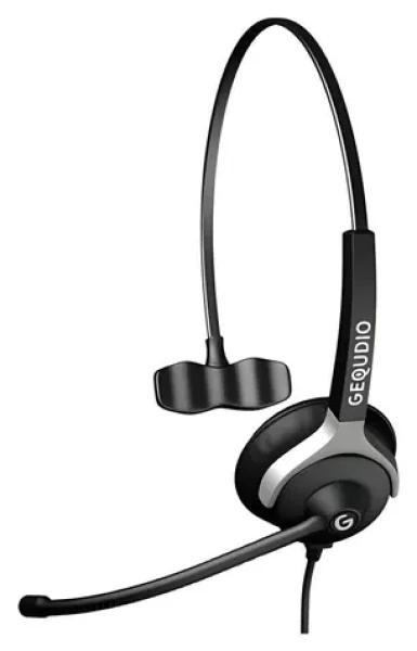 GEQUDIO 1-ucho pre Yealink, Snom, Grandstream / Headset / Mono / Káblový / Čierna (WA9002)