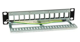 Equip / Patch panel / 10" / 12 portov Keystone / FTP tienený / 1U / čierna (769331)