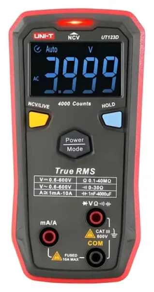 UNI-T UT123D / Multimeter / True RMS / NCV / automatické rozpoznanie AC/ DC (UT123D)