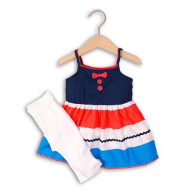 Nohavice bavlnené a top, Minoti, CORAL 5, holka - 68/80 | 6-12m