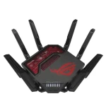 Asus ROG RaptureGT-BE19000 čierna / Router / 2.4GHz 1376 Mbps / 5GHz 5760Mbps / 6GHz 11520Mbps / 2x WAN + 4X LAN (90IG0850-MO9A0V)