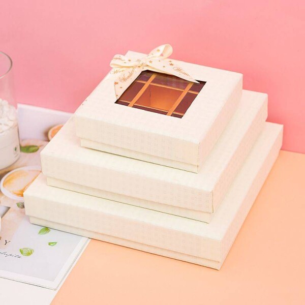 Skrička na pralinky 9x6x4 cm biele 5 ks - Cakesicq - Cakesicq