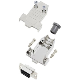 TRU COMPONENTS TCDTNT09MDMSK 7709872 sada D-SUB zásuvková lišta 180 ° Pólov: 9 spájkovaný 1 ks; 7709872