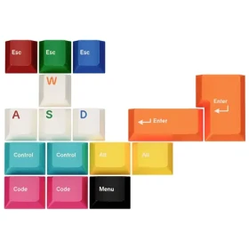 GMK Vzorková sada kláves farebná / ABS-Keycaps / Double-Shot / Cherry-Profil (CYL) (FPTK5001)