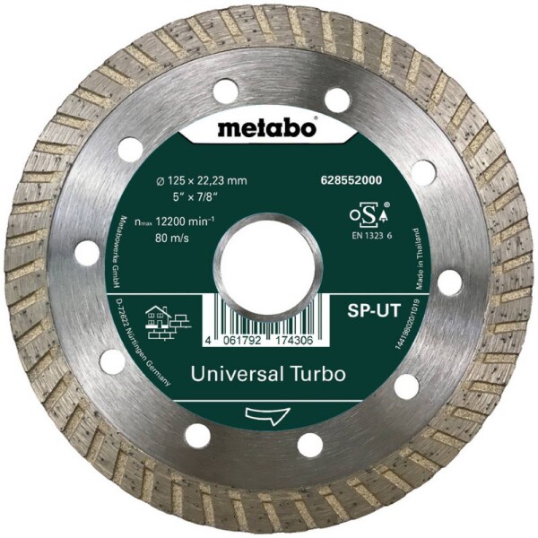 Metabo 628552000 diamantový rezný kotúč Priemer 125 mm Ø otvoru 22.23 mm betón 1 ks; 628552000