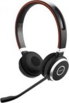 JABRA Evolve 65 SE Stereo (MS) červeno-čierna / Pre callcentrá / Bezdrôtová / Stereo / BT / MS (6599-833-309)