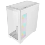 Azza Cove biela / Midi PC skriňa / ATX / Tvrdené sklo 270 ° / USB-C / Bez zdroja (CSAZ-570W)