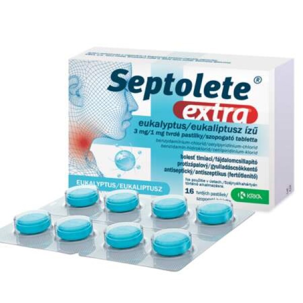 SEPTOLETE Extra 16 tvrdých pastiliek