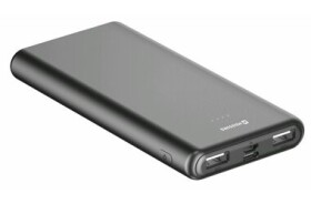 Swissten 22013960 10000 mAh sivá / PoSwissten 22013912 10000 mAh čierna / Power Bank / 12V / 3A / USB-C amp; USB amp; micro-USB (22013960)