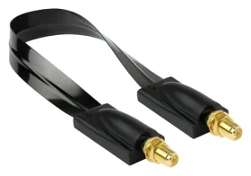 Kabelmeister SMA okenná priechodka čierna / Priechodka / SMA-SMA / 50 Ohm / 0,2 m (FD-S20FF)