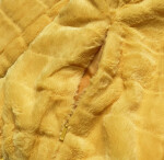Žlutá krátká oboustranná dámská bunda pro přechodné období (M832A) Barva: odcienie żółtego, Velikost: