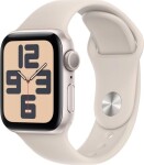 Apple Watch SE 2023 GPS 40mm Starlight Alu Sport S/M Béžový (MR9U3QP/A)