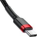 Baseus CATKLF-G91 Cafule Series čierna / kábel USB-C / PD2.0 60W / Flash / 1m (CATKLF-G91)