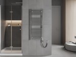 MEXEN/S - Hades radiátor + vykurovacia tyč 1200 x 500 mm, 600 W, chróm W104-1200-500-2600-01