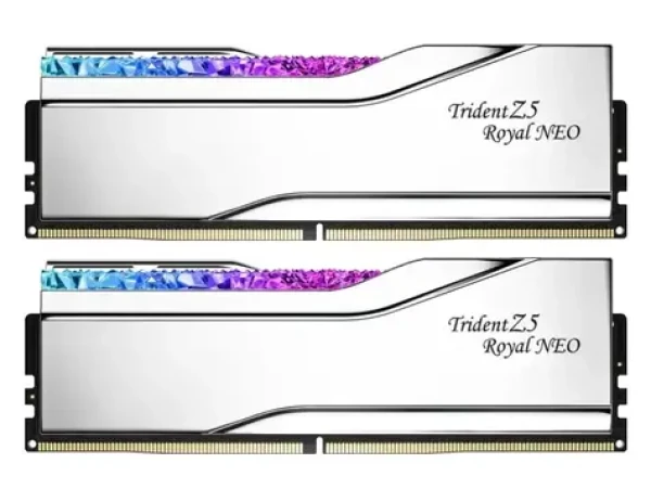 G.Skill Trident Z5 Royal Neo Silver 32GB (2x 16GB) 6000MHz / CL28 / DIMM / 1.4V / Non-ECC / Unbuffered / EXPO (F5-6000J2836G16GX2-TR5NS)