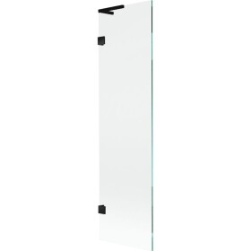 MEXEN/S - Lunar L vaňová zástena FIX 50 x 150, transparent, čierna 897L-050-000-70-00