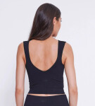 Dámsky top EVER Infused Aloe Crop Top - BLACK - black 0004 - SLOGGI BLACK S