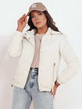 Dámska prechodná prešívaná bunda ZERNI white FashionStreet TY4176 S