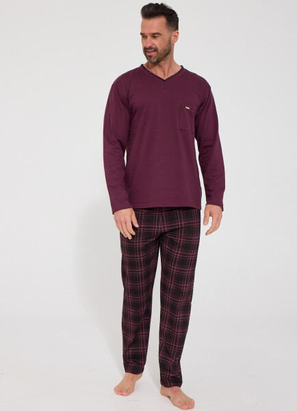 Pyžamo Cornette 122/334 Russell, s krátkym rukávom, veľkosti S–2XL kaštanové S