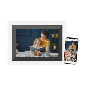 Braun DigiFrame 10X WiFi biela / Fotorámik / 10,1" / 1280 x 800 px / dotykový displej / čítačka kariet (21264)