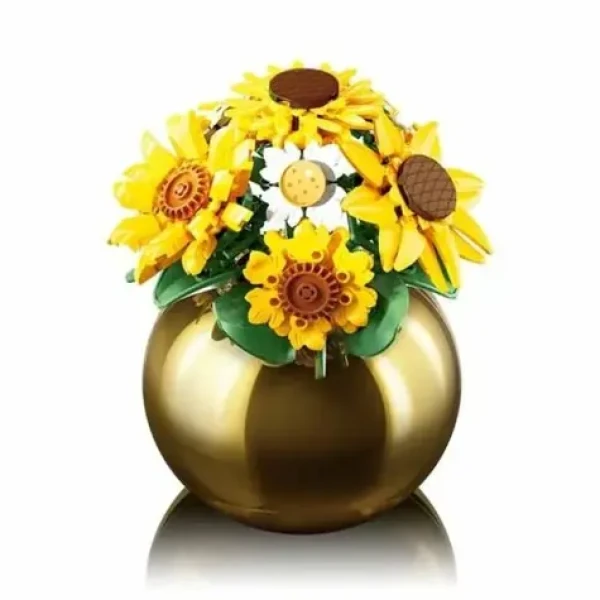 Sluban Flowers M38-P8062 Kytica slnečníc a margaréty vo váze