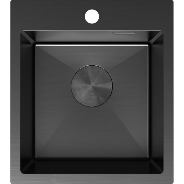 MEXEN - Solix oceľový drez 1-bowl 400 x 450 mm, čierna 6401401000-70