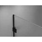 MEXEN/S - Lunar Sprchová zástena WALK-IN ľavá 90 x 200, transparent 8 mm, čierna 830-090-000-70-00-L