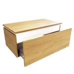Kúpeľňová skrinka s krycou doskou SAT Feel 80x30x46 cm medový dub mat SATFEEL80DMDBEZ SATFEEL80DMDBEZ