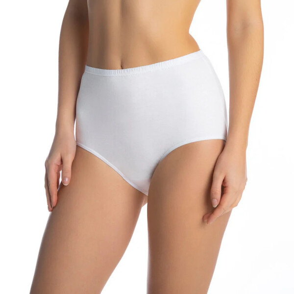 Dámske nohavičky 6pack white MANUELA - Lama 3XL bílá