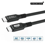 MicroConnect USB-C na USB-C 0,25 m čierna / Kábel (USB4CC025)