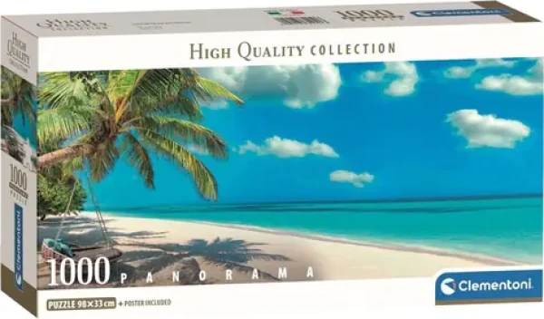 Clementoni Panoramatické puzzle Hojdačka pri oceáne