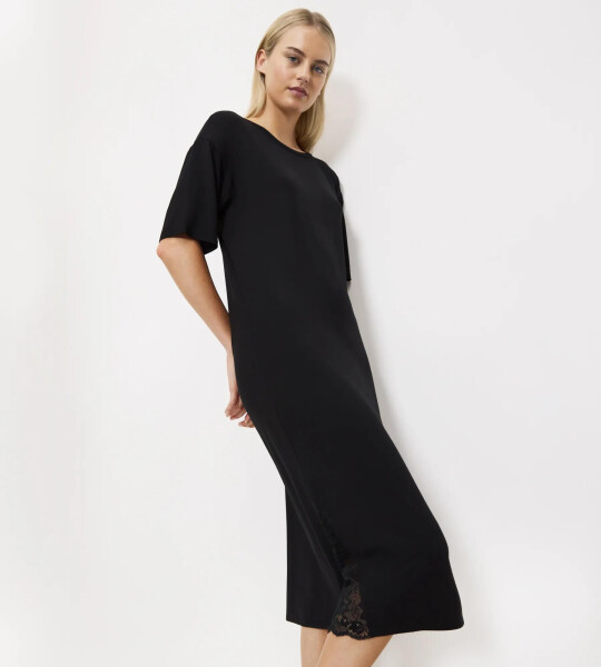 TIMELESS SENSUALITY - Modálna nočná košeľa s čipkou Triumph BLACK 38