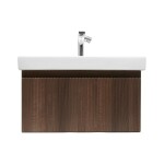 Kúpeľňová skrinka s batériou a umývadlom SAT Evolution 1 58x30x44,8 cm orech mat SATEVO60NAU1B SATEVO60NAU1B