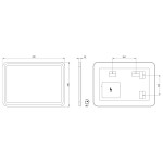 SAPHO - Zrkadlo NYX s LED osvetlením 50x70cm NY050