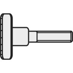 TOOLCRAFT M3*16 D464-5.8:A2K 189355 ryhovaná skrutka M3 16 mm DIN 464 ocel glavanizované zinkom 10 ks; 189355