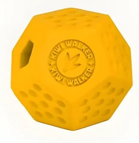 Kiwi Walker DODECABALL MINI oranžová / Gumová hračka pre psov / s otvorom na maškrty / 7 cm (RUB-851)
