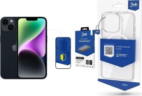Apple iPhone 14 128GB Midnight (MPUF3) + FlexibleGlass + Etui MagCase