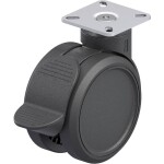 Blickle 844240 dvojité plastové otočné pojazdové koliesko; 844240