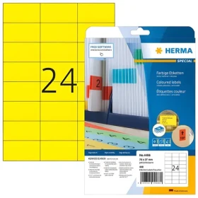 Herma Etikety A4 žlté 70x37 mm / Etikety / papier matný / snímateľné / 480 ks (4466)
