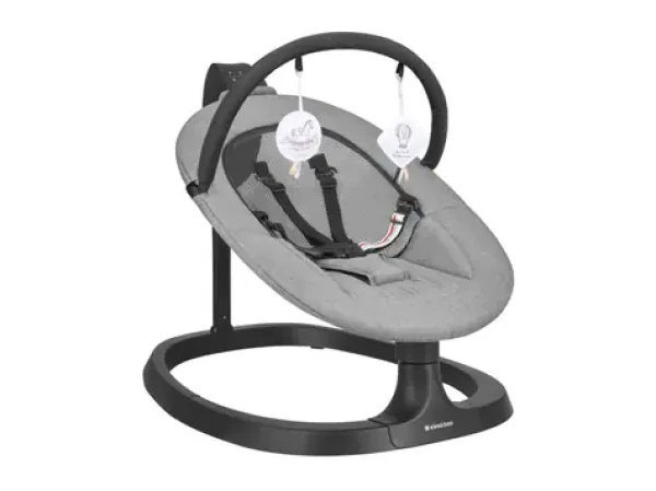 KikkaBoo Hojdacie lehátko elektrické Zazu Grey / od narodenia do 30 kg (31005010096KB)