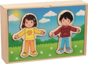 GOKI Obliekanie Chlapec a dievča