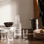 Ferm LIVING Poháre Ripple Verrines Clear 150 ml - set 4 ks