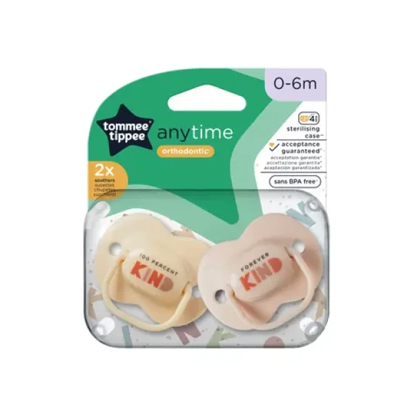 Tommee Tippee Cumlík C2N silikón Any Time 2ks | 0 - 6 mesiacov (433354TT)