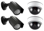 Alecto DC- Kit sada atrap kamier / Atrapa kamery / 2x vonkajšie / 2x vnútorné / LED signalizácia (DC-KIT)