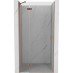 MEXEN/S - Mist-H sprchové dvere krídlové ľavé 105, transparent, meď kartáčovaná 8A5-105-000-65-00-L