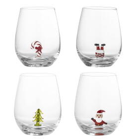 Bloomingville Vianočné poháre Misa 560 ml – set 4 ks