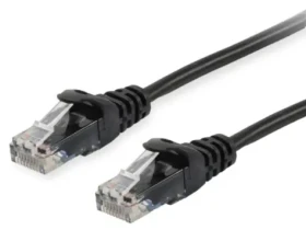 Equip Cat6a černá / Patch kabel / U/UTP / RJ-45 / 0,25 m / LSZH (603152)