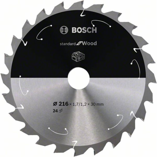 Bosch Accessories Bosch Power Tools 2608837721 tvrdokovový pílový kotúč 216 x 30 mm Počet zubov (na palec): 24 1 ks; 2608837721