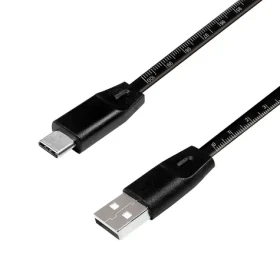 LogiLink USB-A - USB-C 1m čierna / Kábel USB / USB 2.0 / 5V/3A (CU0157)