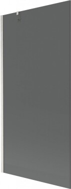 MEXEN/S - Next vaňová zástena FIX 90 x 150, grafit, nikel kartáčovaná 895-090-000-00-40-97